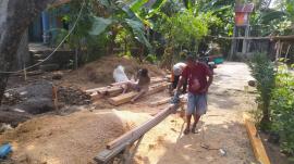Pembangunan Pos Ronda RT 002 Padukuhan Munggur